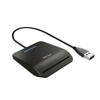 Trust Primo smart card reader Binnen USB CardBus+USB 2.0 Zwart