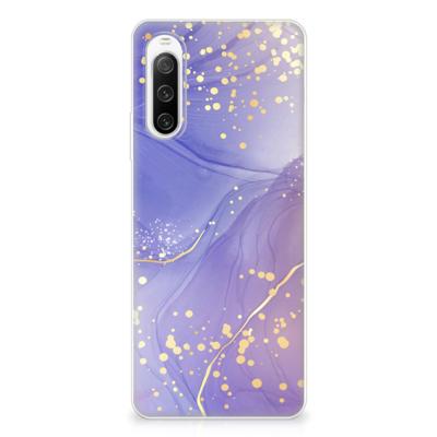 Smartphone hoesje voor Sony Xperia 10 IV Watercolor Paars