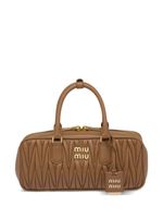 Miu Miu sac à main Arcadie en cuir Nappa - Marron - thumbnail