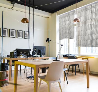 Elegant visgraatpatroon Rolgordijn