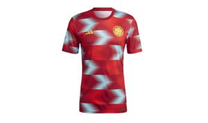 Colombia Pre-Match T-Shirt Senior 2022-2023 - Maat XL - Kleur: Rood | Soccerfanshop
