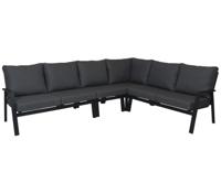 Qopps Exome Hoek set royal Grey mat zonder tafel