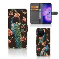OPPO Find X5 | Telefoonhoesje | Met pasjeshouder | Pauw met Bloemen