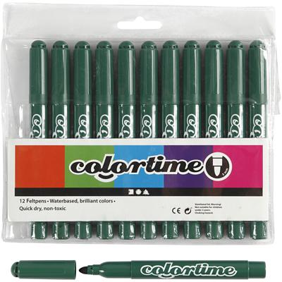 Creativ Company Groene jumbo stiften, 12st.