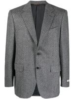 Canali blazer boutonné à motif de chevrons - Gris - thumbnail