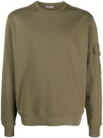 Herno crew-neck cotton sweatshirt - Vert - thumbnail