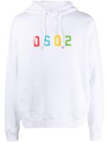 DSQUARED2 hoodie en coton à logo imprimé - Blanc - thumbnail