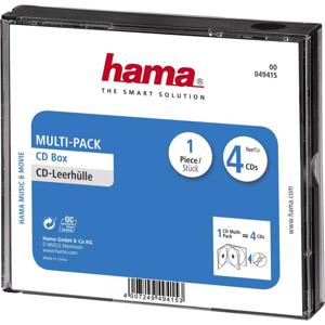 Hama 00049415 CD-hoes 4 CDs/DVDs/Blu-rays Zwart Polystereen 1 stuk(s)