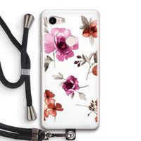 Geschilderde bloemen: Pixel 3 Transparant Hoesje met koord
