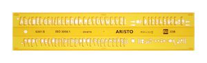 Aristo AR-5301/5 Lettersjabloon 5mm H-profiel Schriftvorm B Recht