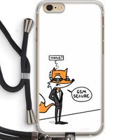 GSM secure: iPhone 6 PLUS / 6S PLUS Transparant Hoesje met koord