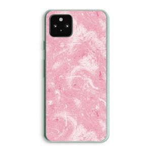 Abstract Painting Pink: Google Pixel 5a 5G Transparant Hoesje
