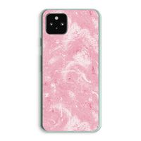 Abstract Painting Pink: Google Pixel 5a 5G Transparant Hoesje