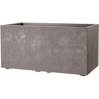 Rechthoekige bloempot - DEROMA - Millennium - 73 L - 79 cm - Met waterreservoir - Bruin