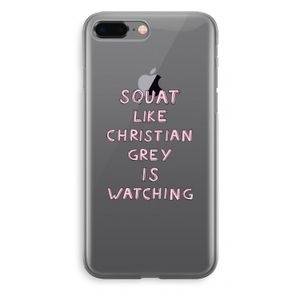 Christian Grey: iPhone 8 Plus Transparant Hoesje