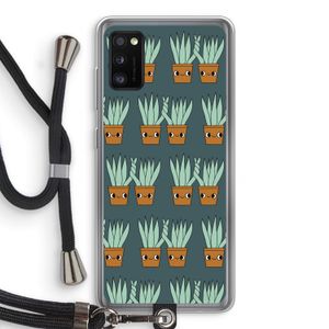 Sansevieria: Samsung Galaxy A41 Transparant Hoesje met koord