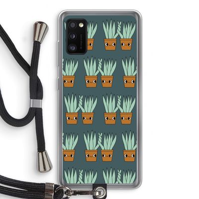 Sansevieria: Samsung Galaxy A41 Transparant Hoesje met koord