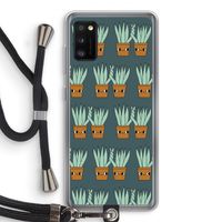 Sansevieria: Samsung Galaxy A41 Transparant Hoesje met koord