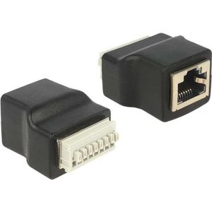 DeLOCK Adapter RJ45 female > Terminal Block with push button 8 pin adapter