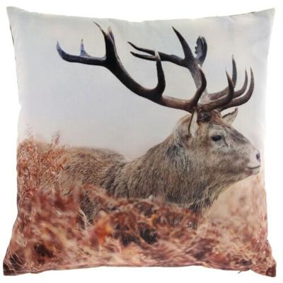 Kussen rendier print l45b45 cm ds 2 - Unique living