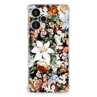 Case voor Xiaomi Poco F5 Dark Flowers - thumbnail