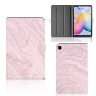 Samsung Galaxy Tab S6 Lite | S6 Lite (2022) Leuk Tablet hoesje Marble Pink - Origineel Cadeau Vriendin Samsung Galaxy Tab S6 Lite | S6 Lite (2022) Leuk Tablet hoesje Marble Pink - Origineel Cadeau Vriendin