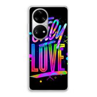 Only Love: Huawei P50 Pro Transparant Hoesje