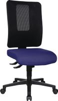 Topstar Bureaudraaistoel | met synchroontechniek | zwart/blauw 450-550 mm | zonder armleuningen draagvermogen 110 kg | 1 stuk - OX1000 G260 OX1000