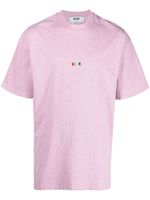 MSGM t-shirt en coton à logo brodé - 12 LIGHT PINK