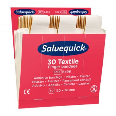 Navulling lange vingerpleister 120 x 20 mm Salvequick - Doos 180 stuks