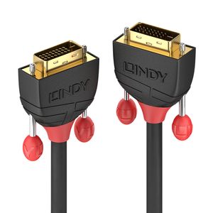 Lindy 36251 1m DVI-D DVI-D Zwart, Rood DVI kabel