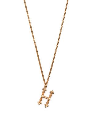 Emanuele Bicocchi collier en chaîne à pendentif H - Or