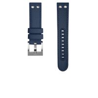TW Steel horlogeband TWS605 Textiel Blauw 22mm + blauw stiksel