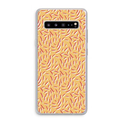 Camouflage: Samsung Galaxy S10 5G Transparant Hoesje