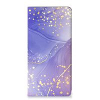 Bookcase voor Xiaomi Redmi Note 10 Pro Watercolor Paars - thumbnail