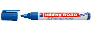 Edding 8030 NLS High-Tech permanente marker Kogelpunt Blauw