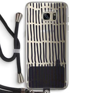 Moroccan stripes: Samsung Galaxy S7 Edge Transparant Hoesje met koord