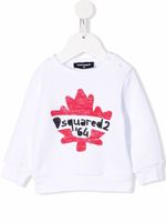 DSQUARED2 KIDS sweat à logo imprimé - Blanc