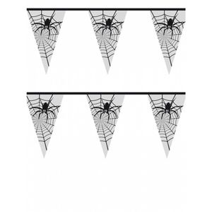 2x stuks spinnenweb versiering 6 meter - Vlaggenlijnen