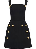 Alexander McQueen robe courte boutonnée - Noir - thumbnail