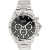 Origineel Hugo Boss 1512965 Ikon Chrono herenhorloge, kleur: zilver/zwart