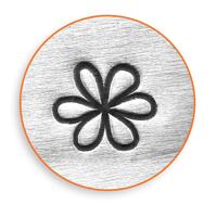 ImpressArt Embossing stempel, bloem, l: 65 mm, afm 6 mm, 1 stuk
