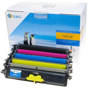 G&G Tonercassette vervangt Brother TN-230BK, TN-230C, TN-230M, TN-230Y Compatibel Zwart, Magenta, Cyaan, Geel 2200 bladzijden