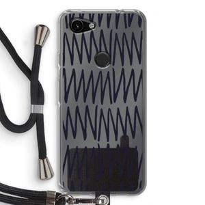 Marrakech Zigzag: Pixel 3a Transparant Hoesje met koord