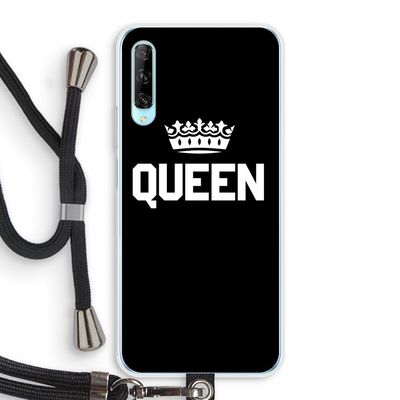 Queen zwart: Huawei P Smart Pro Transparant Hoesje met koord