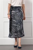 Lara summer dot pareo skirt - dark blue/ecru - 13029