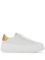 Ferragamo baskets Wedge à patch logo - Blanc