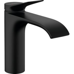 Hansgrohe Vivenis ééngreeps wastafelmengkraan 110 met pop-up trekwaste zwart mat 75020670