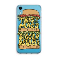 Big Macs Bigger Dreams: iPhone XR Transparant Hoesje
