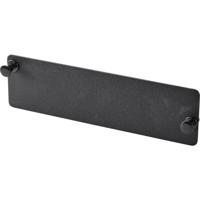 Renkforce RF-4746692 19 inch, 10 inch Frontpaneel voor patchkast 0.5 HE Vast inbouw Geschikt voor kastdiepte: vanaf 300 mm Zwart